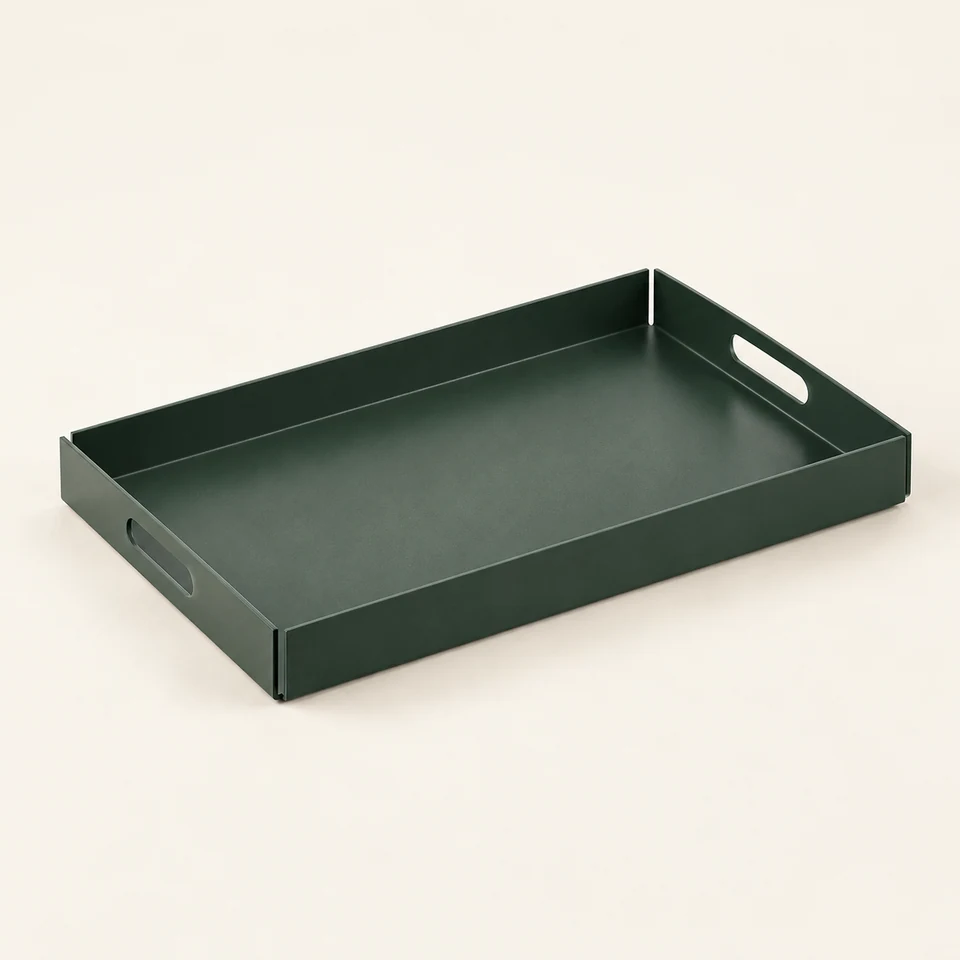 Coffee Tray in Forest, concept image