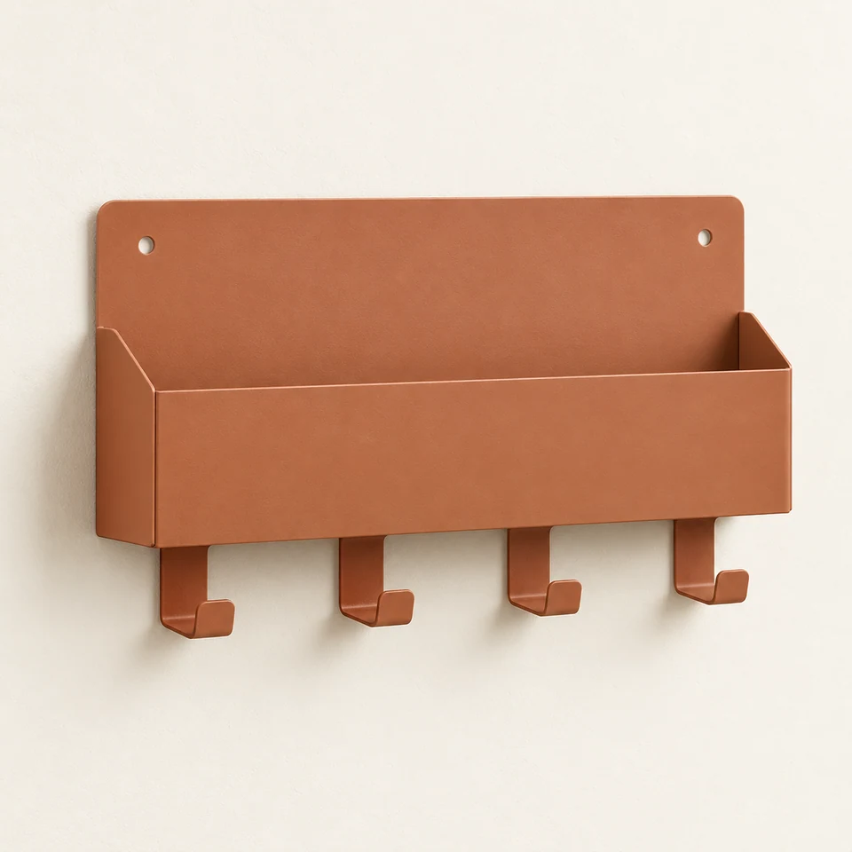Key & Mail Organiser in Clay, concept image