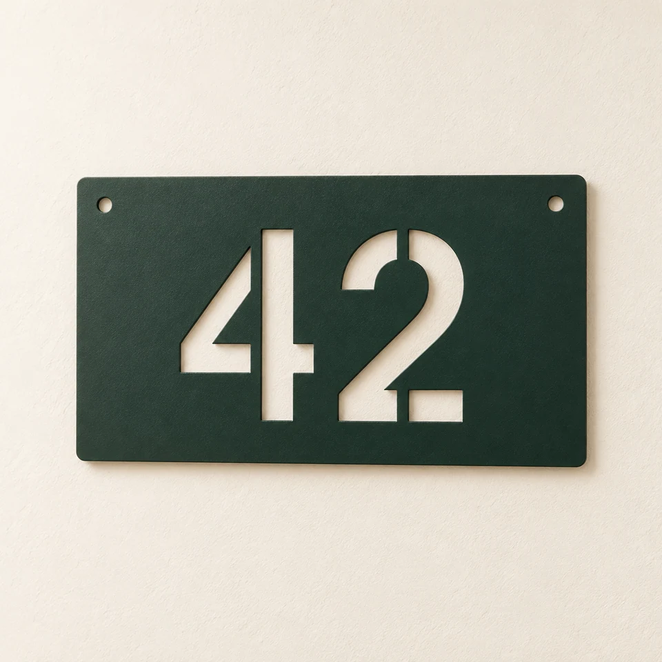House Number in Forest, concept image