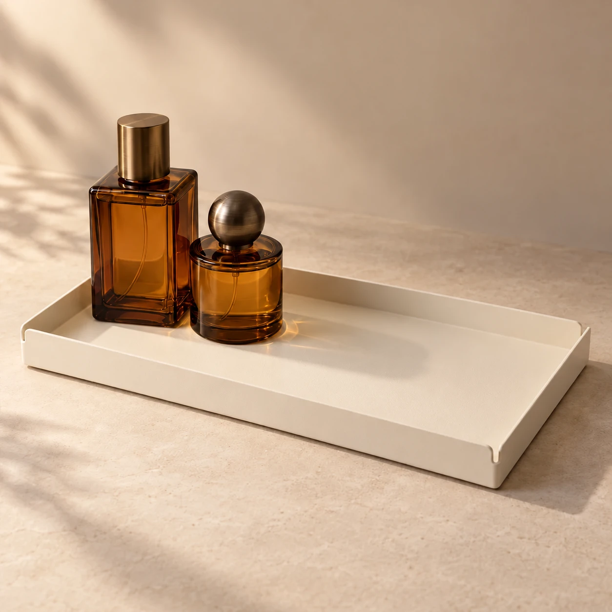 Olive Vanity Tray in Ivory, concept image